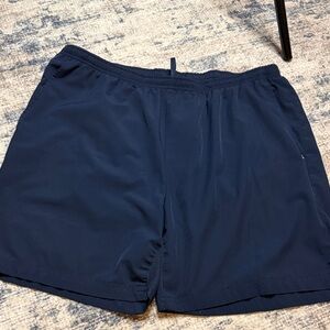 Men's Navy Blue Athletic Shorts